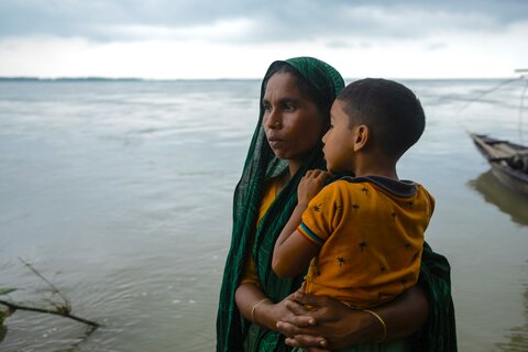 Woman and child